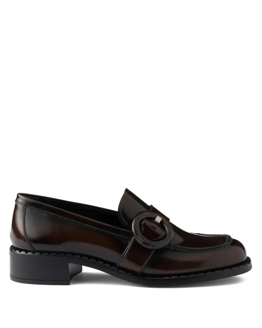 Prada Black Sienna Leather Loafers