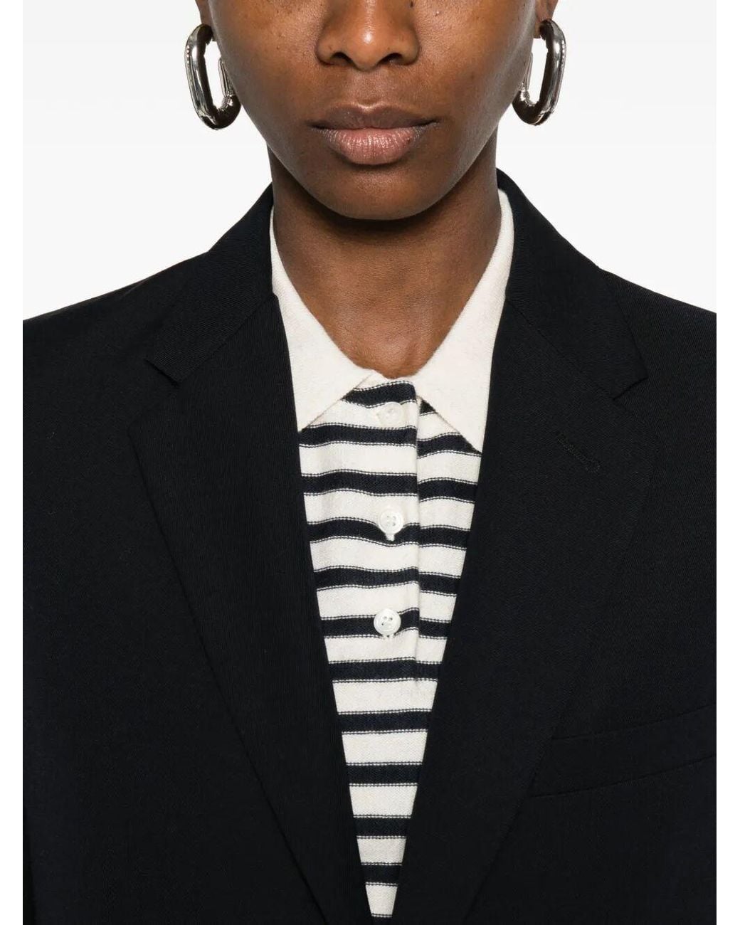 A.P.C. Black Single-Breasted Wool Blend Blazer for men