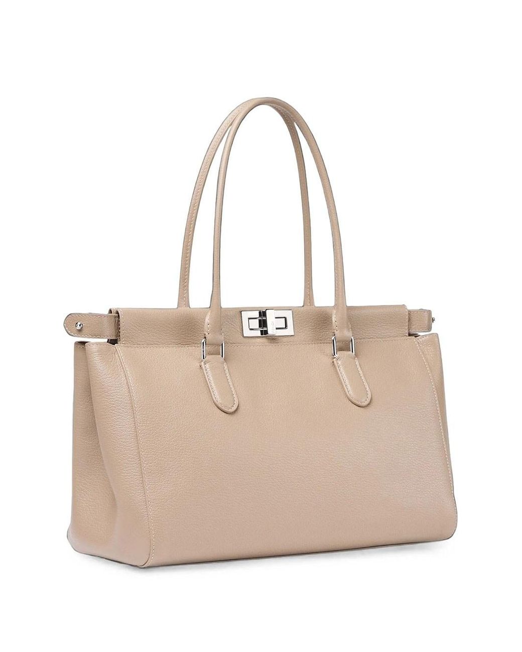 Fendi Natural Peekaboo Tote Small Bag