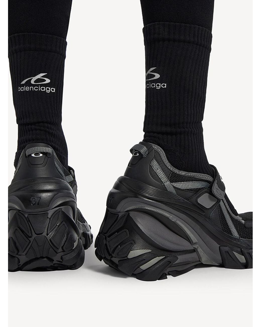 Balenciaga Black Mary Jane Hydra Sneaker