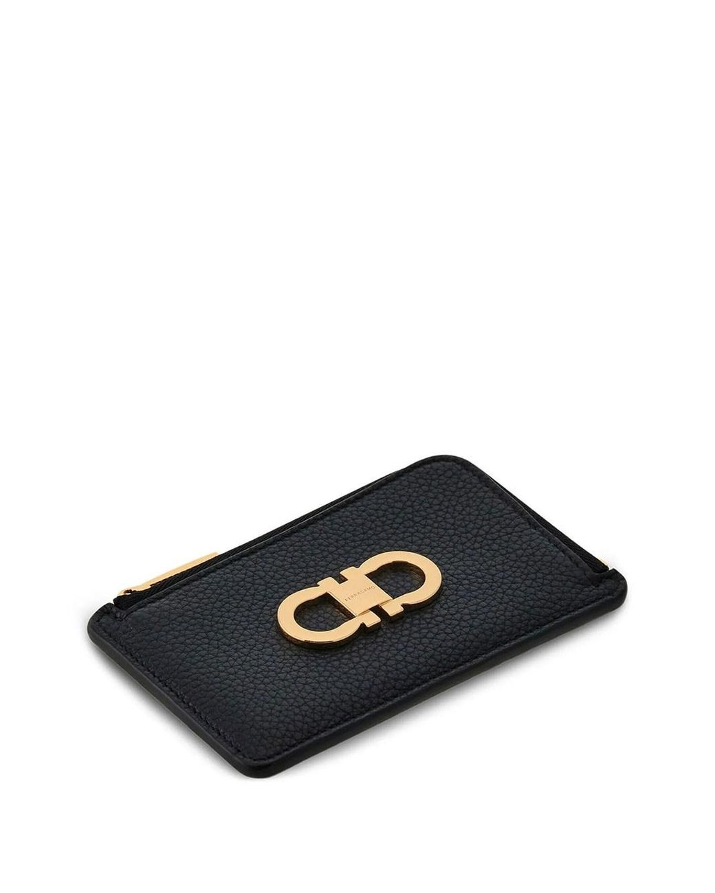 Ferragamo Black Card Holder With Coin Purse