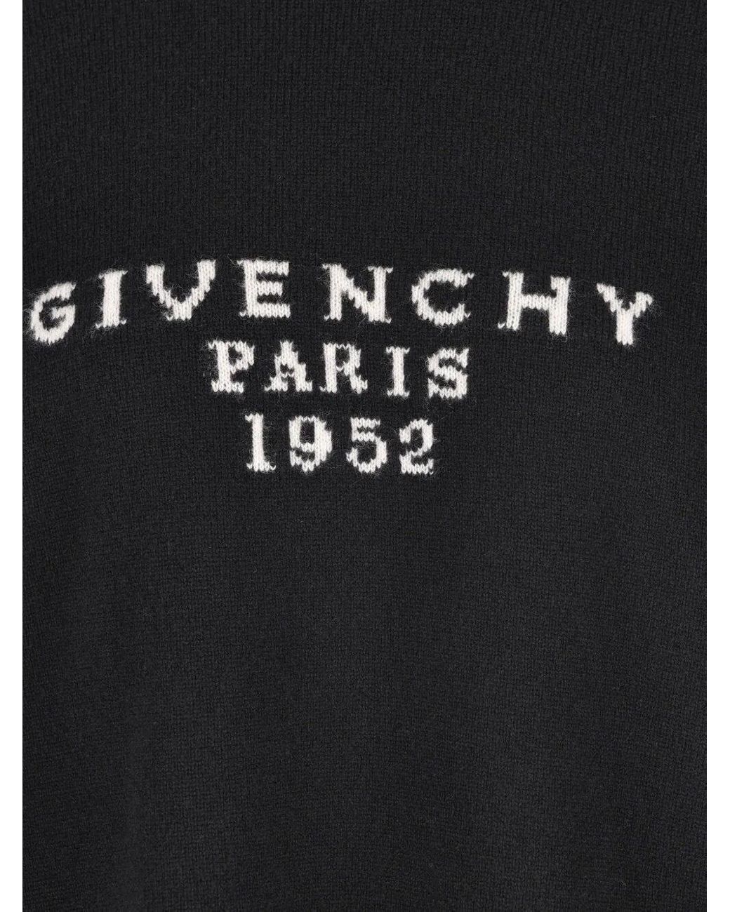 Givenchy Black Logo Intarsia Knit Jumper