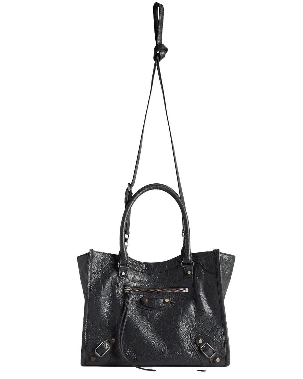 Balenciaga Black Le City Mini Tote Bag