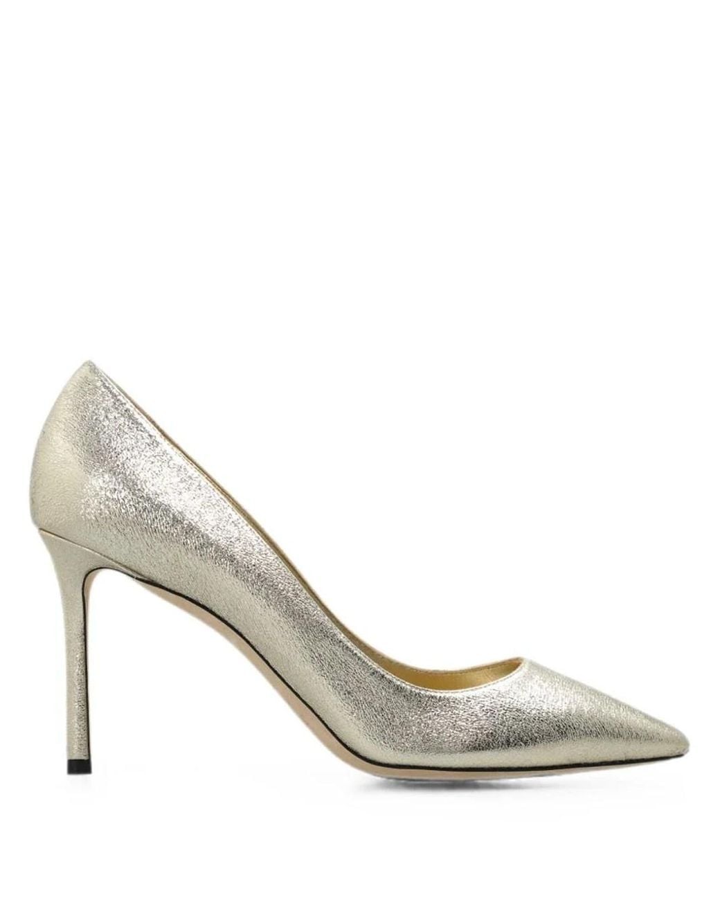 Jimmy Choo White Decolleté Romy 85 A Punta