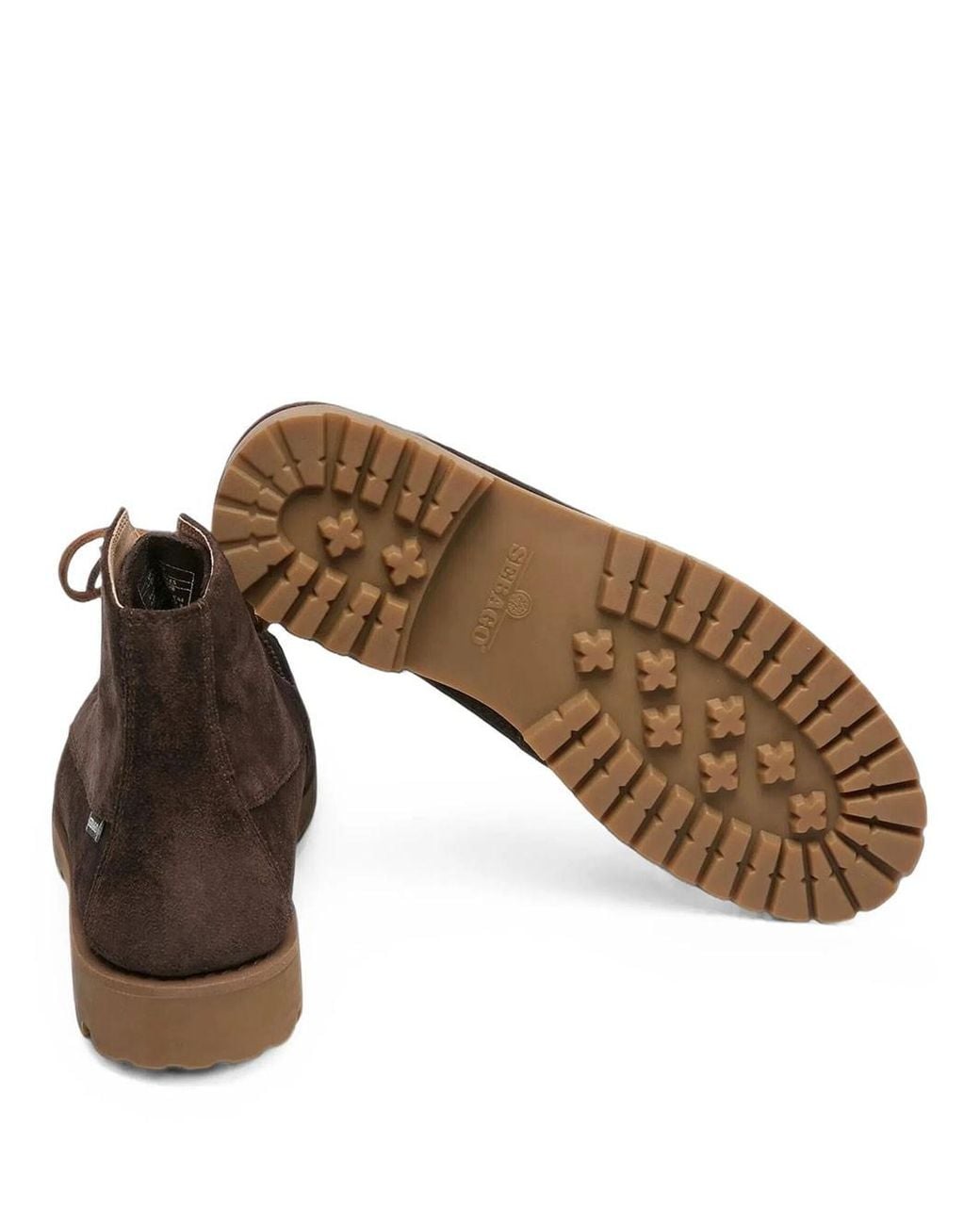 Sebago Brown Parker Suede Ankle Boots for men