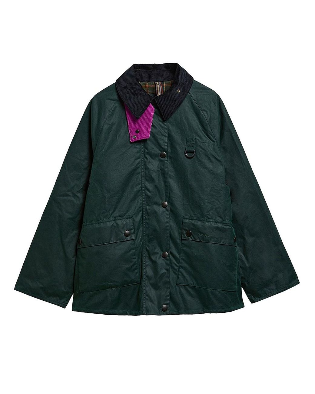 Barbour Green Paul Smith Loves Giacca Cerata Lunga "Spey"