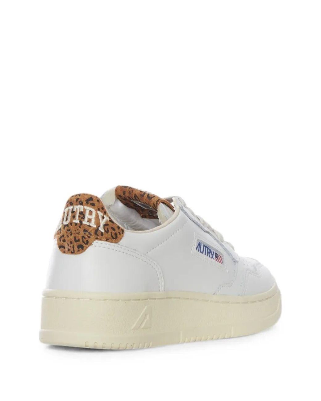 Autry White Lace Up Sneakers