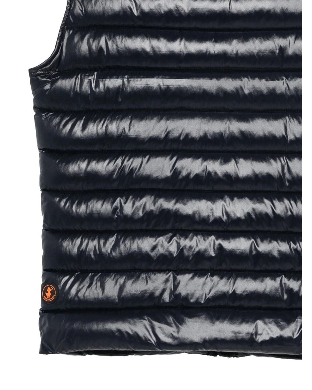 Save The Duck Blue Padded Gil Glossy Vest for men