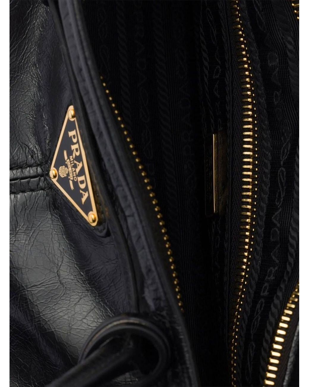 Prada Black Bonnie Medium Leather Handbag