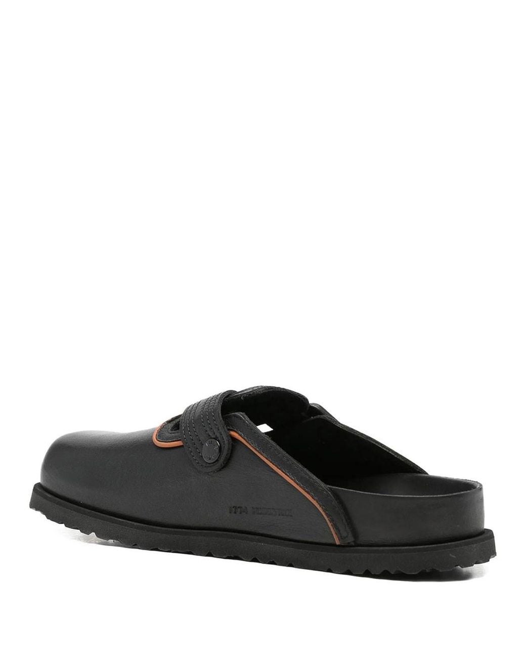Birkenstock Black Boston Exquisite Nappa Leather Mule for men