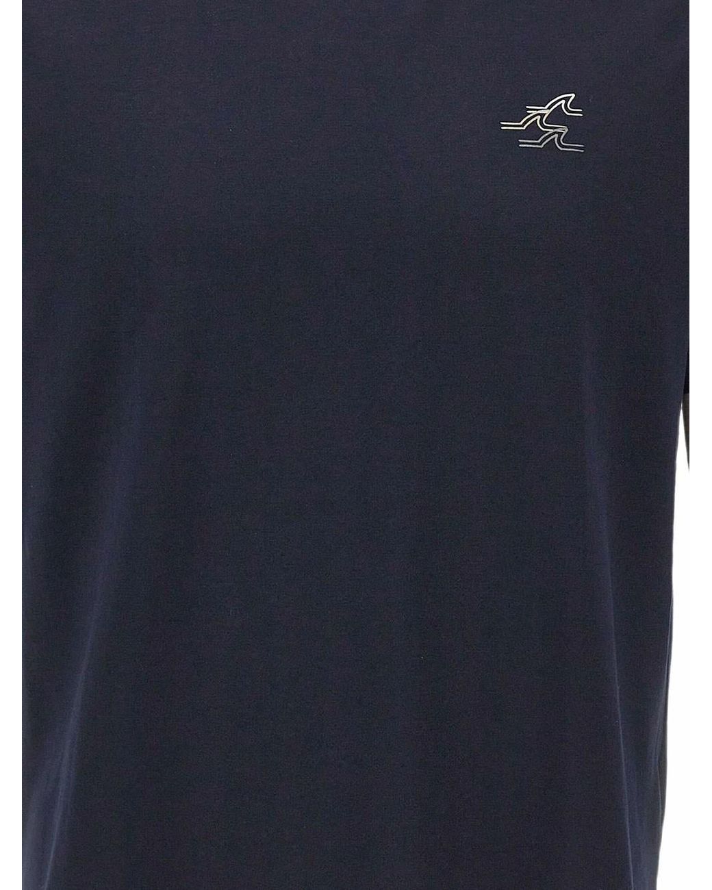 Paul & Shark Blue Logo T-Shirt for men