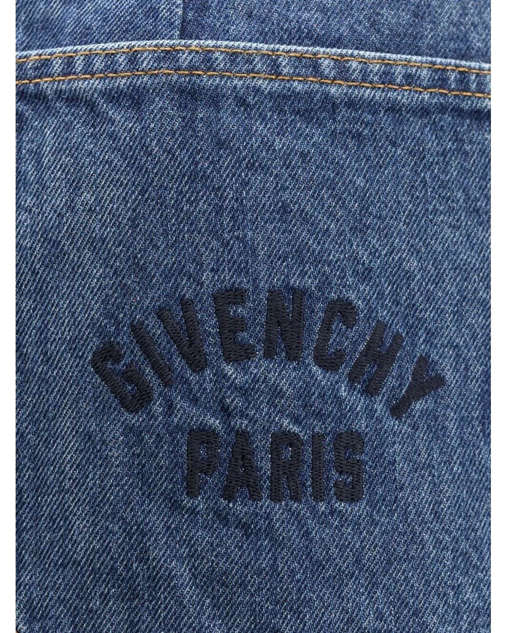 Givenchy Blue Mini Cargo Skirt