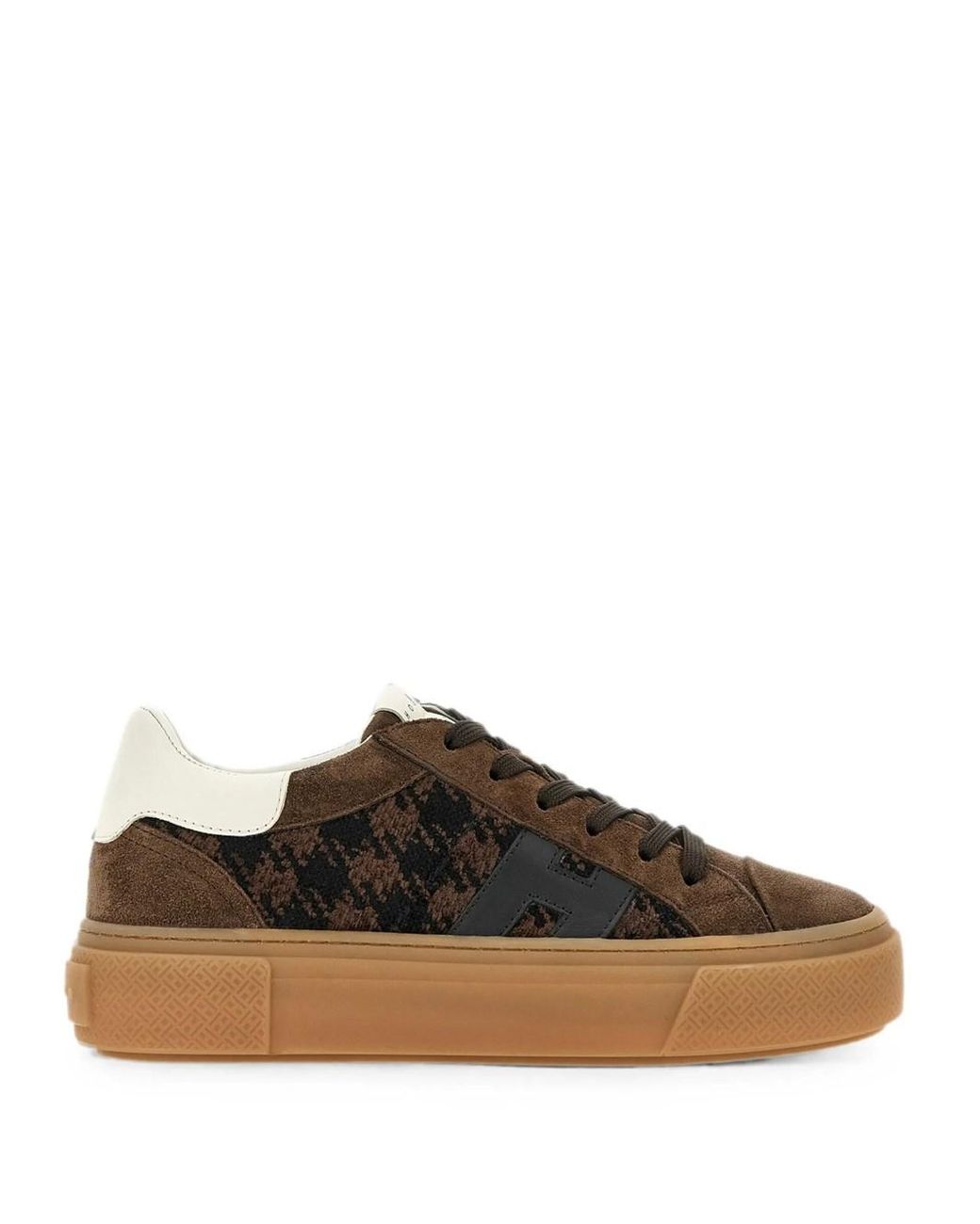 Hogan Brown H705 Lace-Up Sneakers