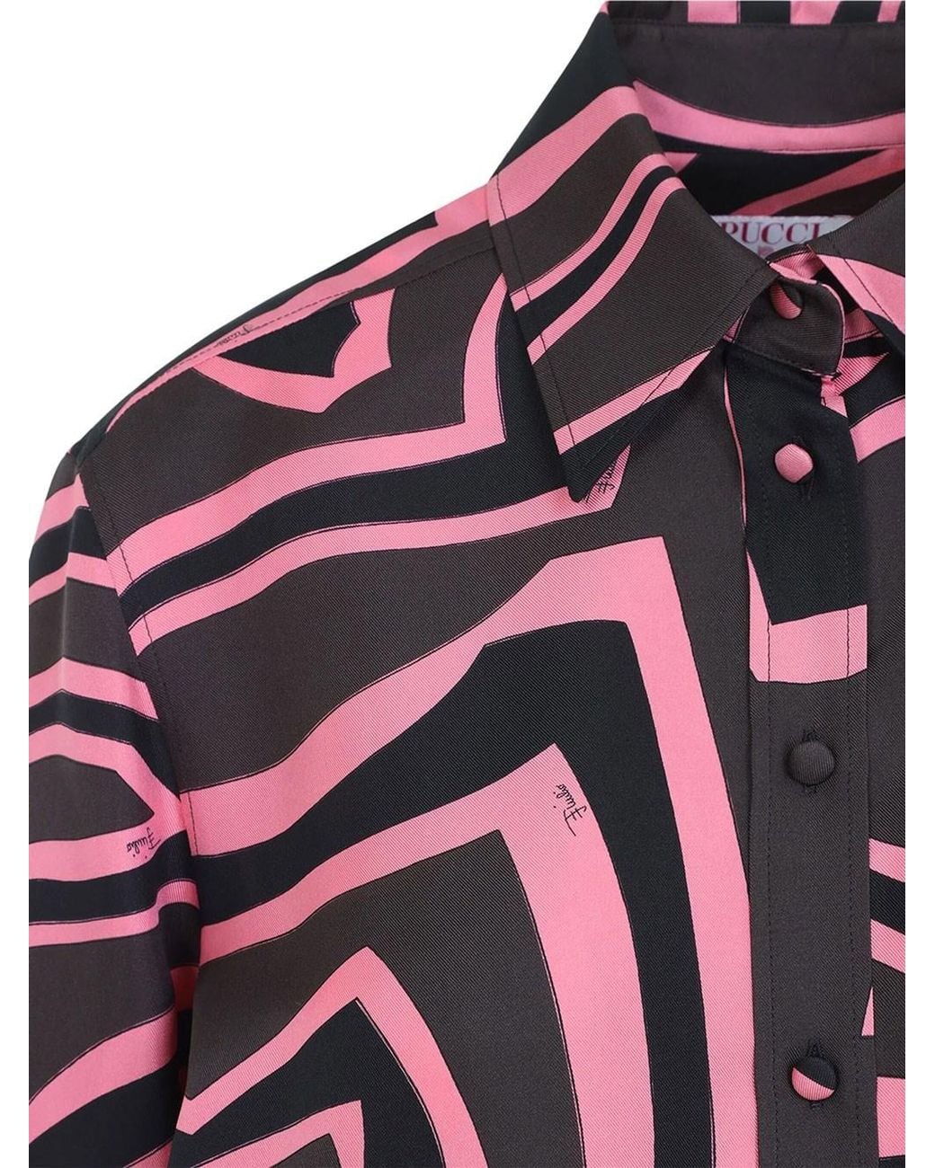 Emilio Pucci Red Silk Shirt