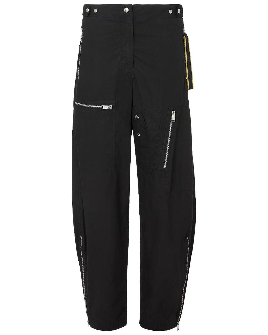 Fendi Black Parachute Canvas Trousers