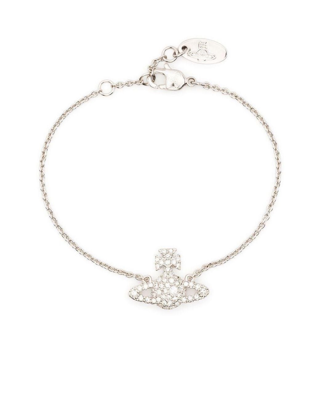 Vivienne Westwood White Grace Bas Relief Bracelet