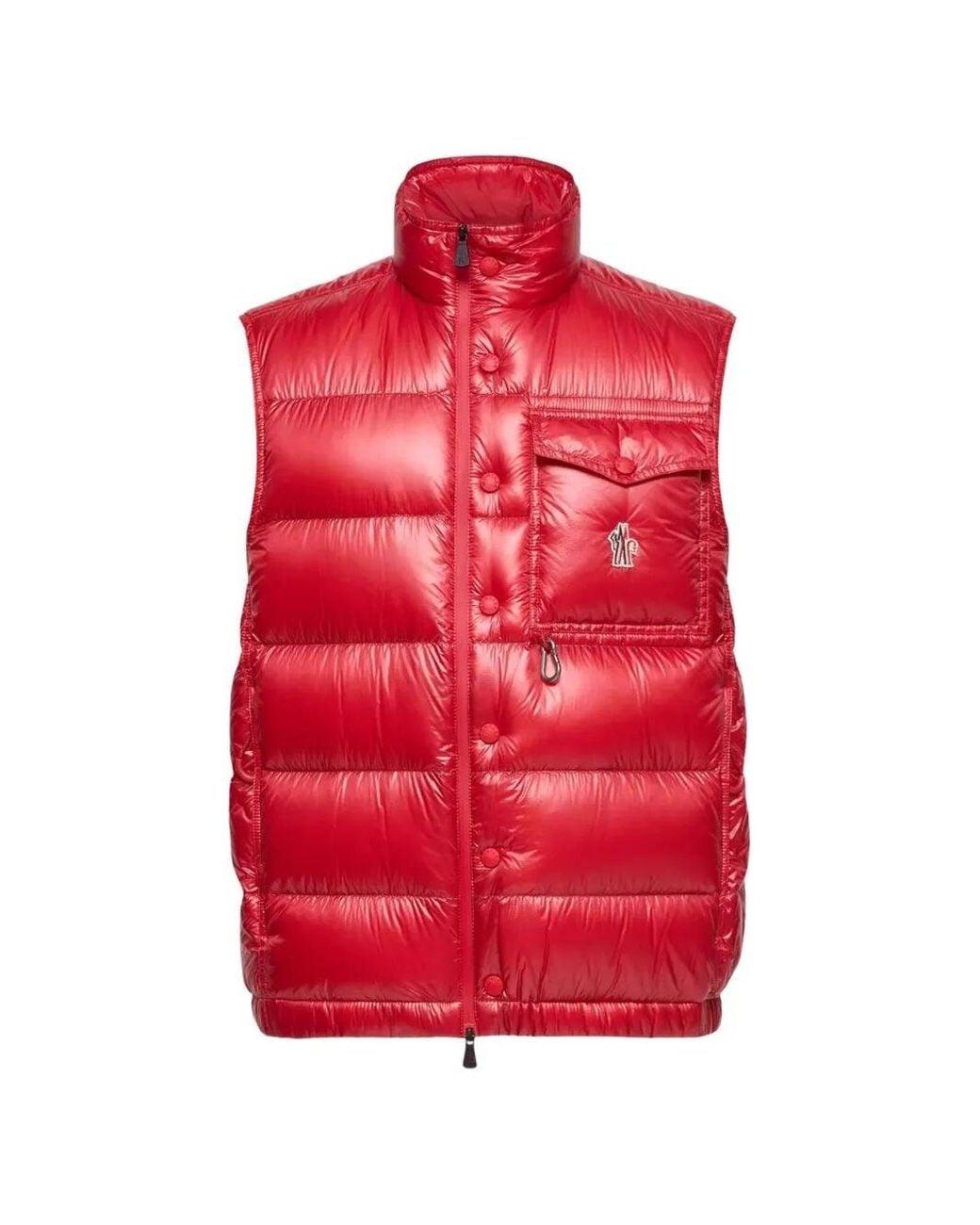 Moncler Red Down Gilet for men