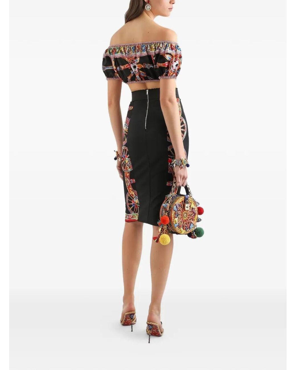 Dolce & Gabbana Black Dolce & Gabbana Printed Top