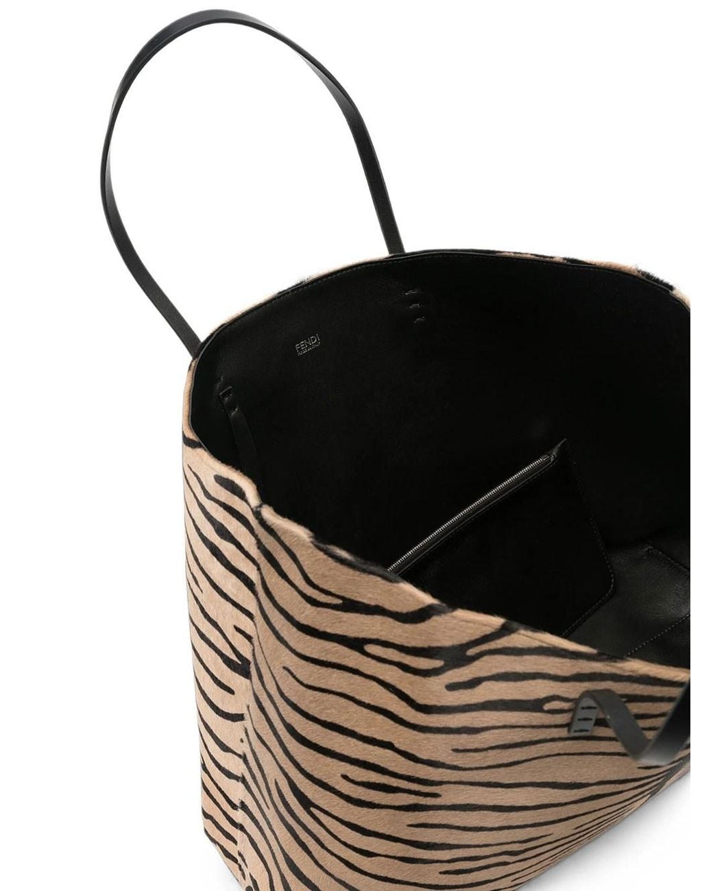 Fendi Black Medium Roll Shopper