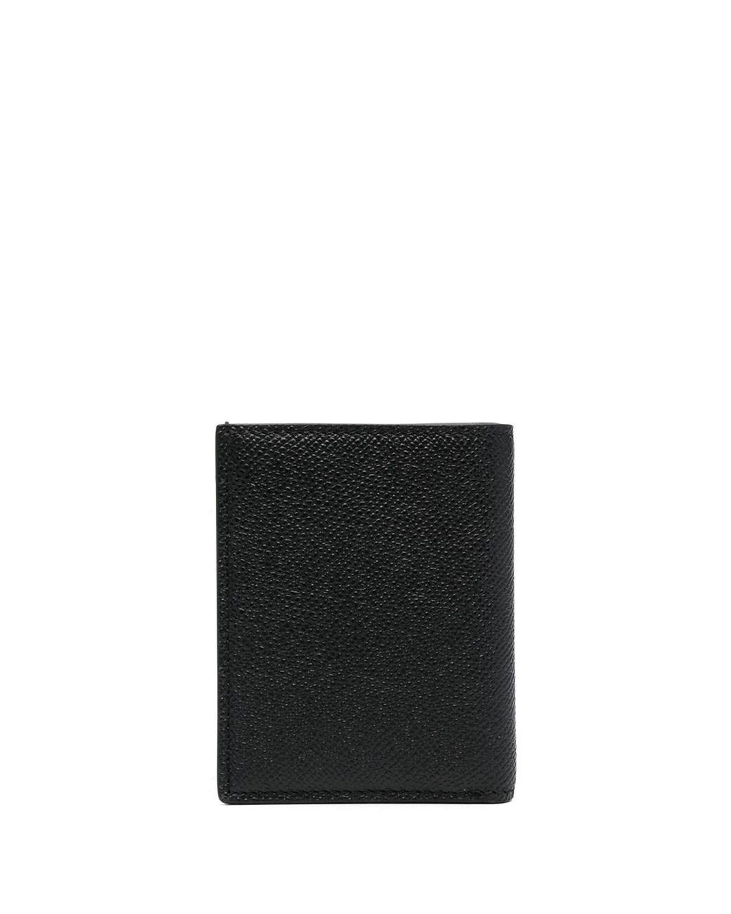 Tom Ford Black Logo-Plaque Bi-Fold Leather Wallet for men