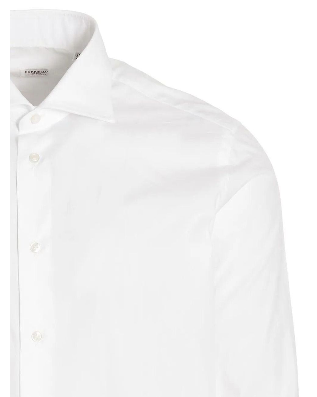 Borriello White Cotton Shirt for men