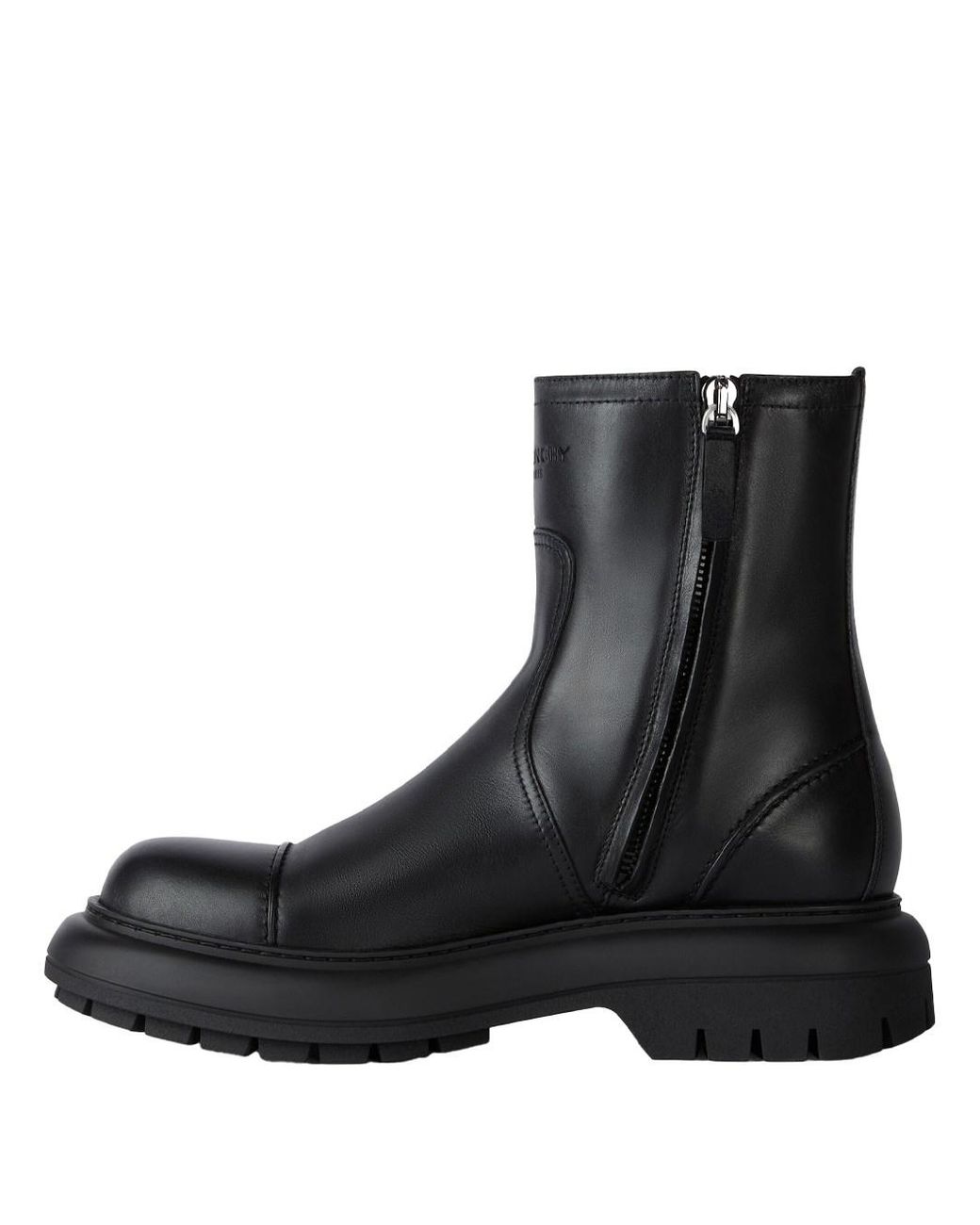 Givenchy Black Zip Ankle Boots for men