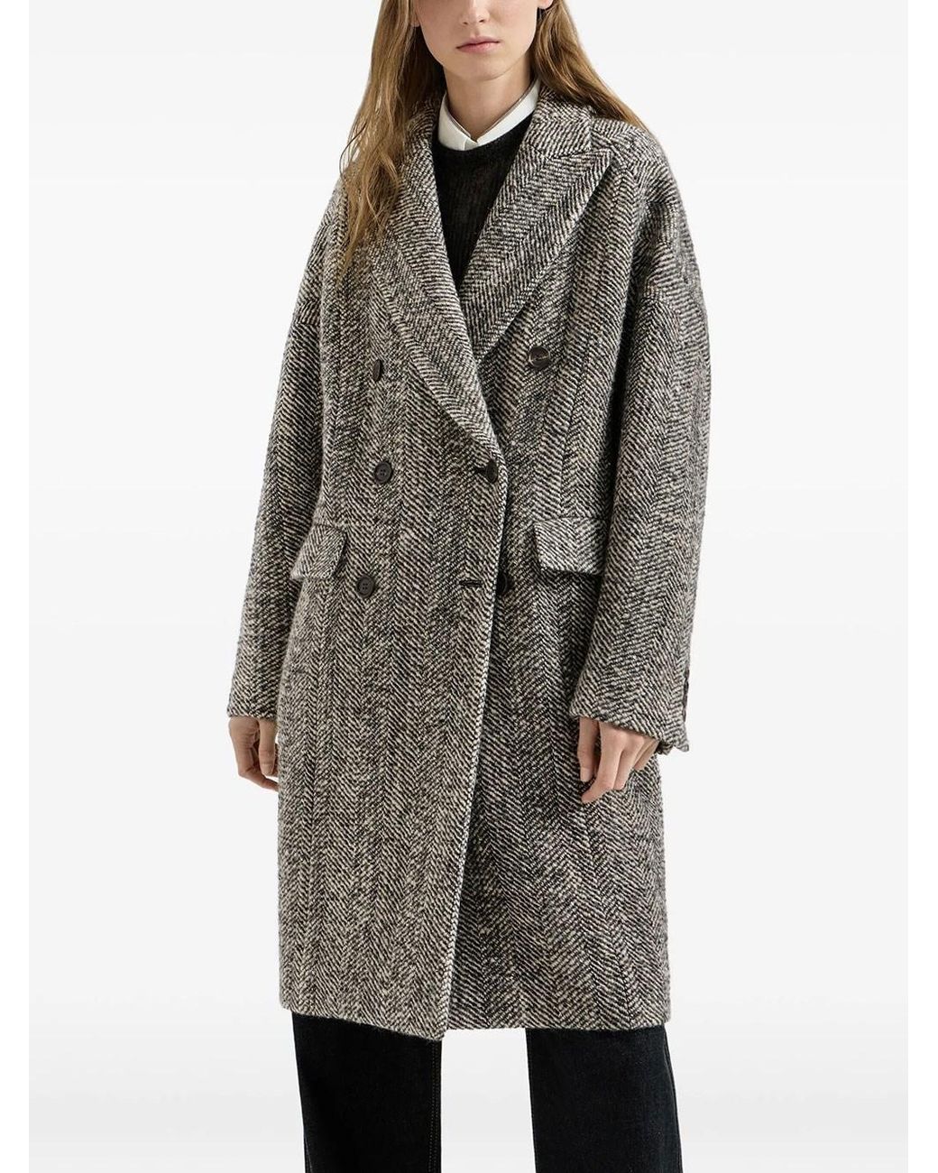 Brunello Cucinelli Gray Cappotto