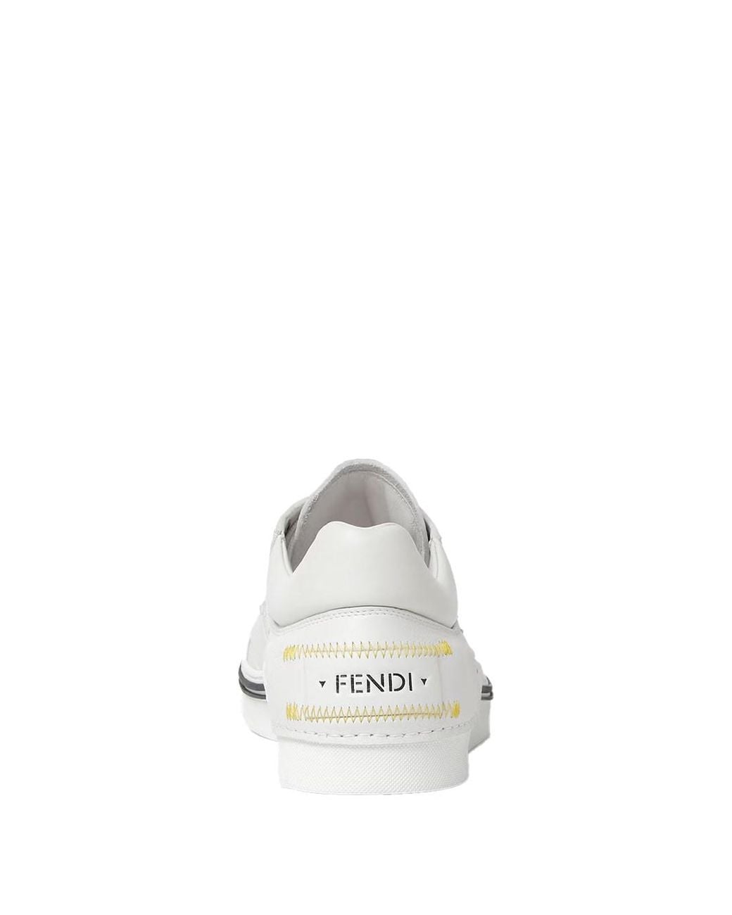 Fendi White Fender Sneakers for men