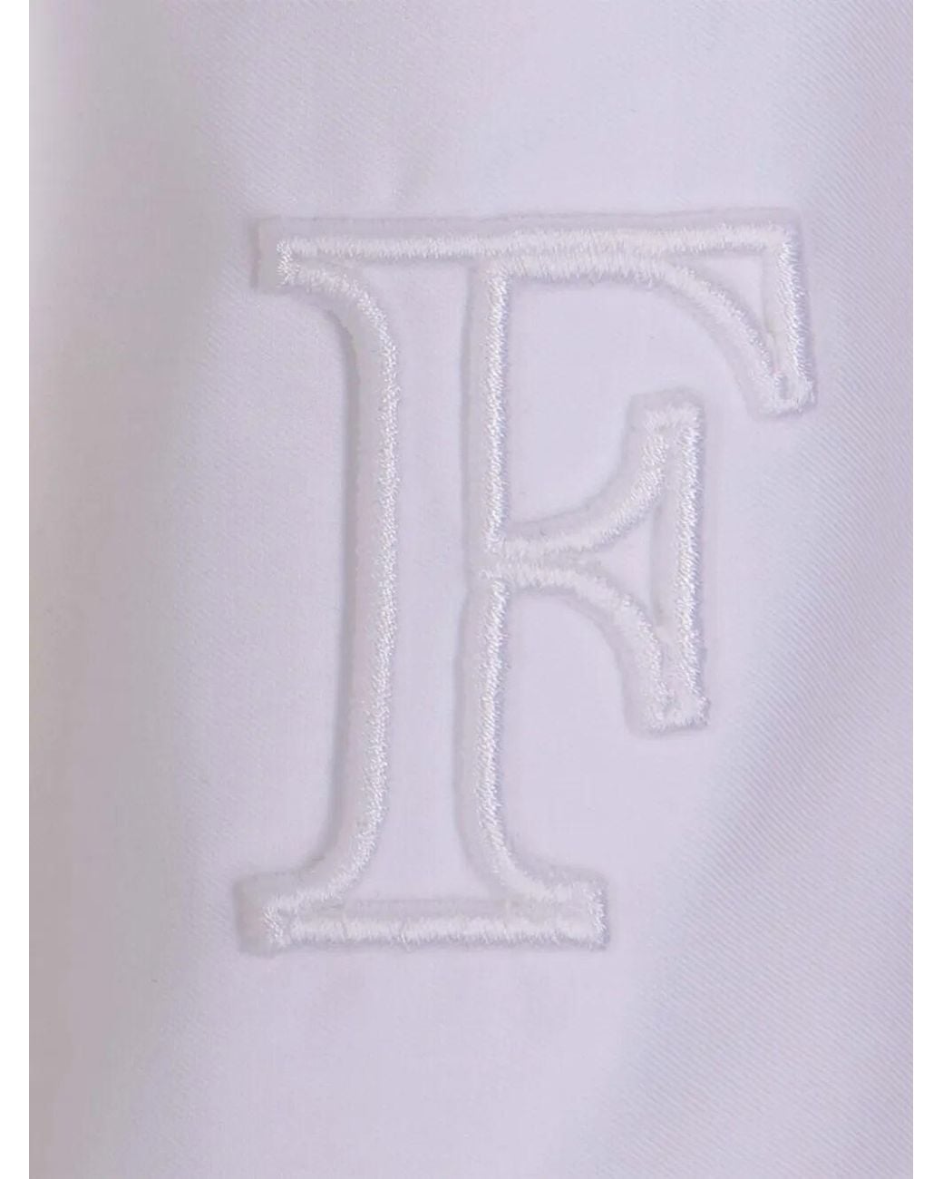 Elisabetta Franchi White Tie-Cuff Shirt
