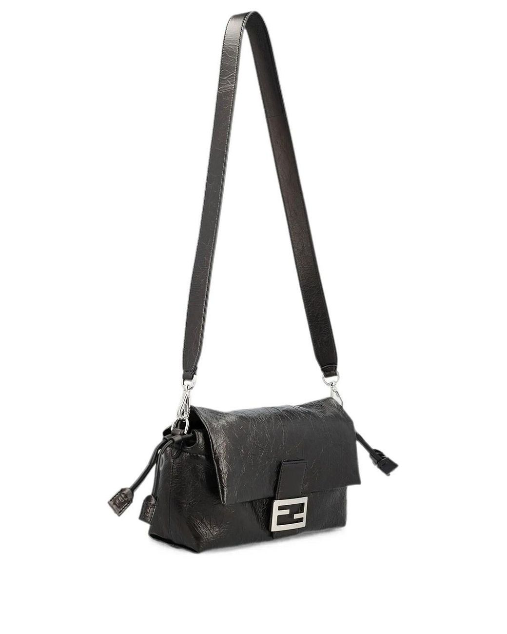 Fendi Black Baguette Soft Md Vit.Jamie