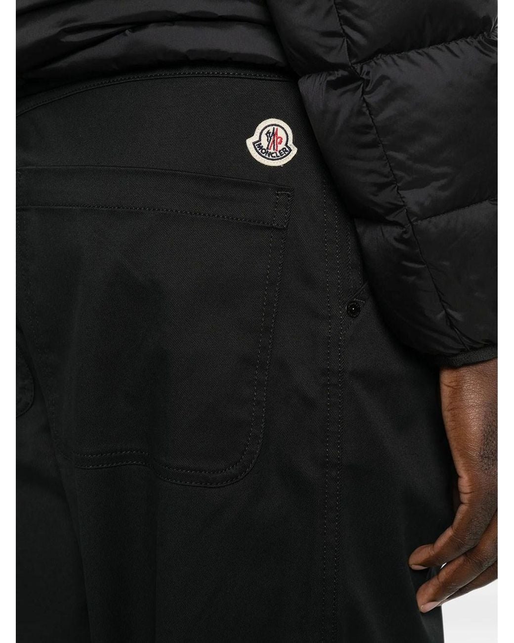 Moncler Black Pantaloni for men