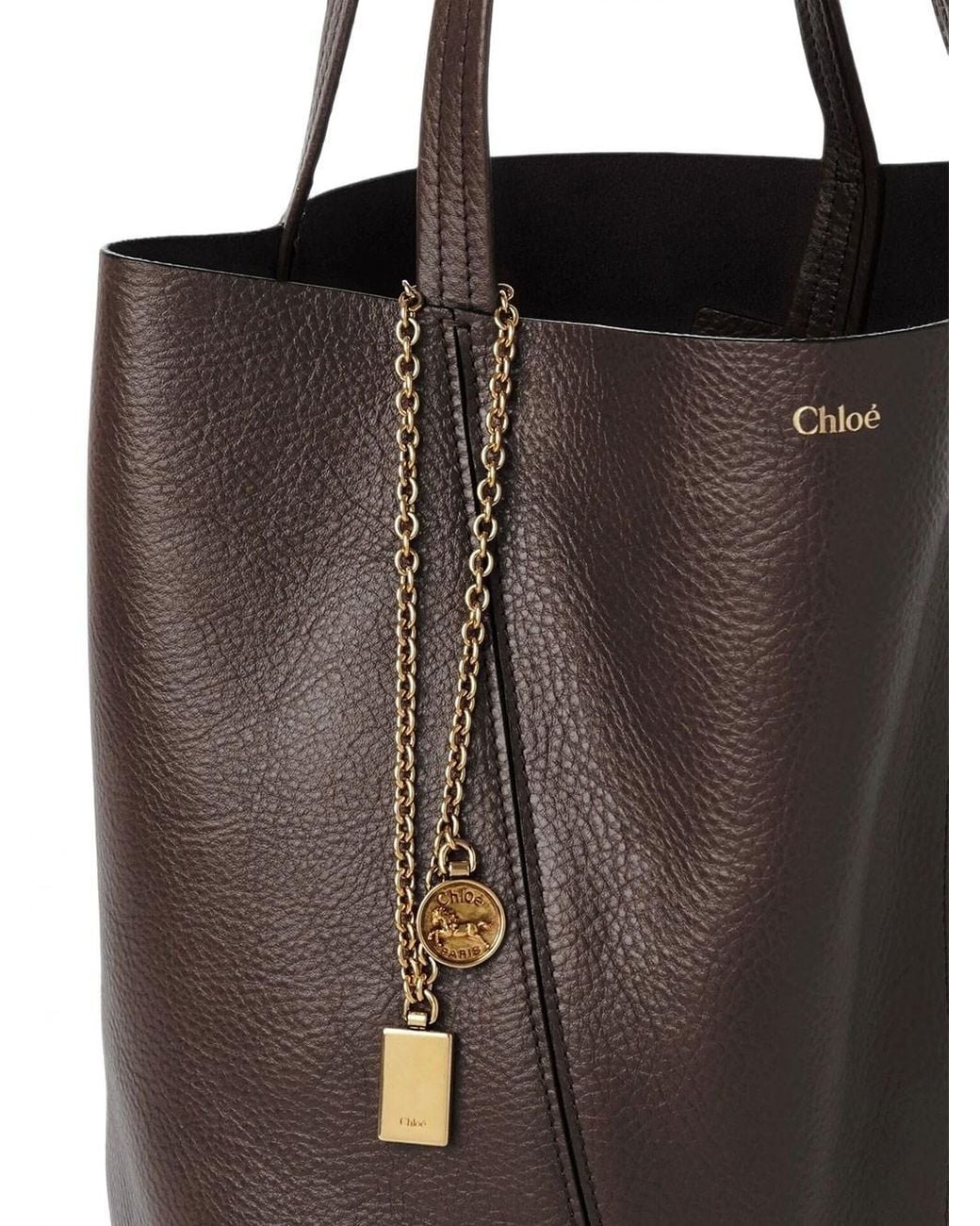 Borsa Tote Spin di Chloé in Black