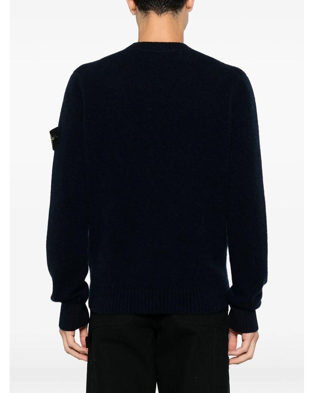 Stone Island Black Maglione Girocollo for men