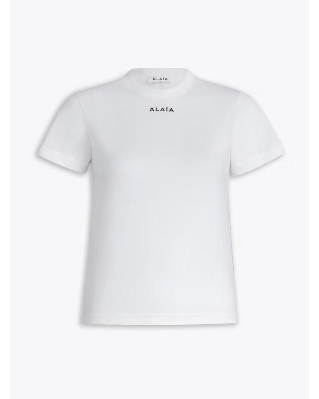 ALAÏA White Printed T-Shirt