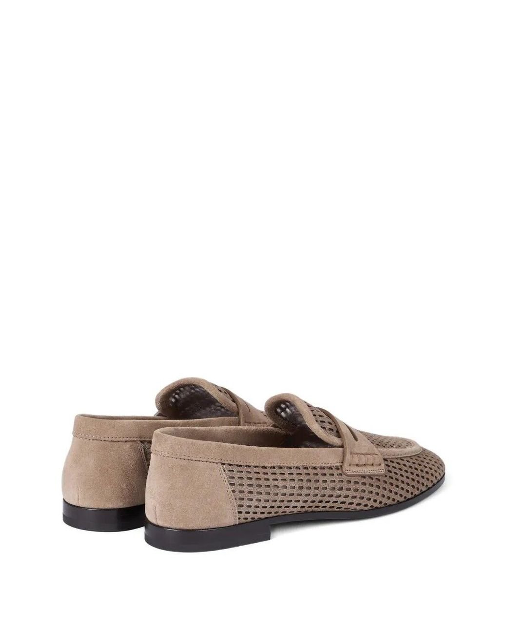 Brunello Cucinelli Brown Leather Loafers