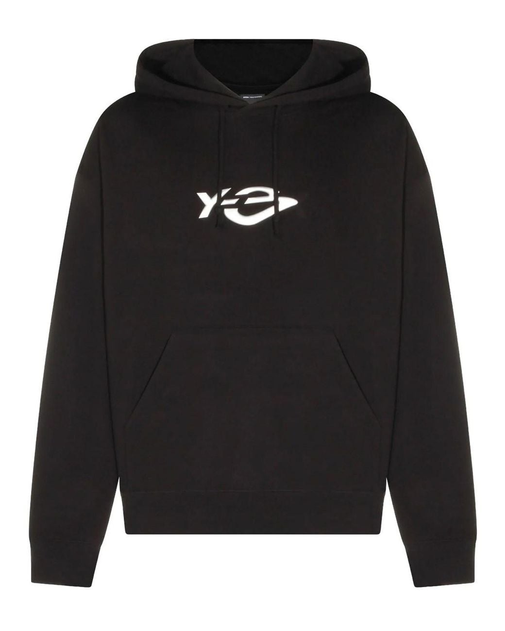 Y-3 Black Liquid Logo Hoodie for men