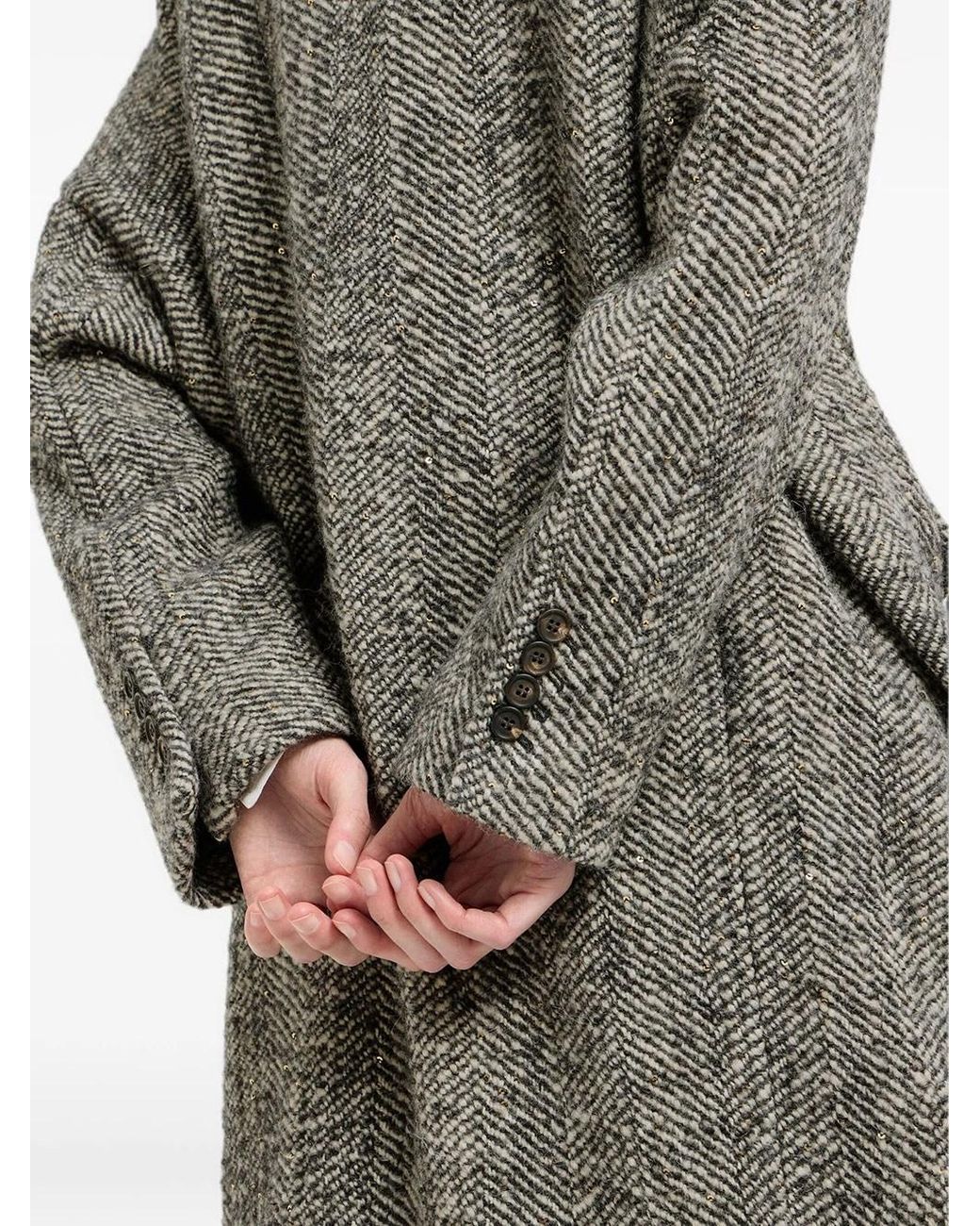 Brunello Cucinelli Gray Cappotto