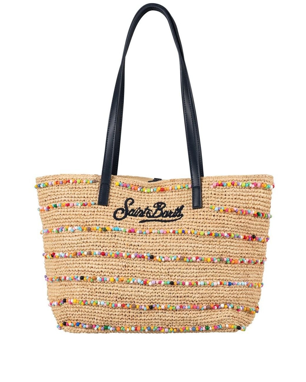 Mc2 Saint Barth Natural Raffia Shoulder Bag