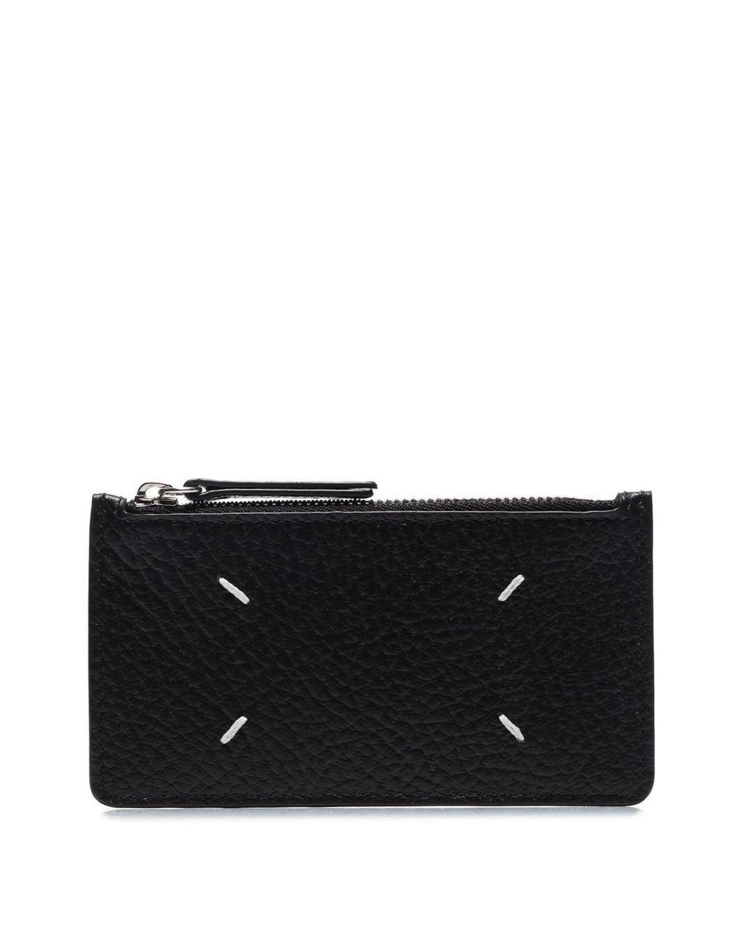 Maison Margiela Black "Four Stitches" Card Holder for men