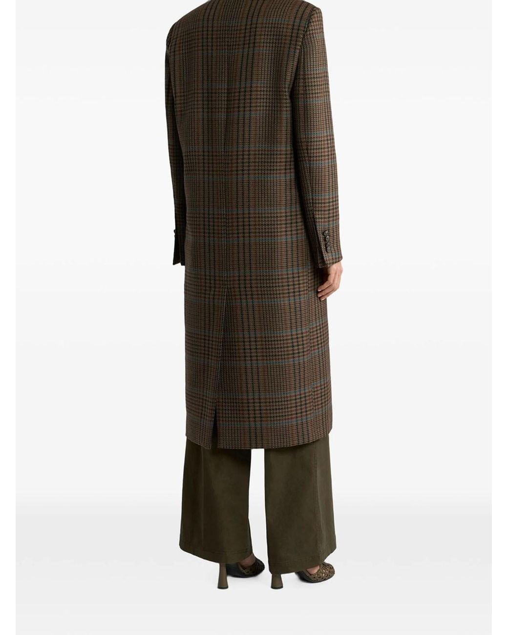 Etro Brown Cappotto Doppiopetto