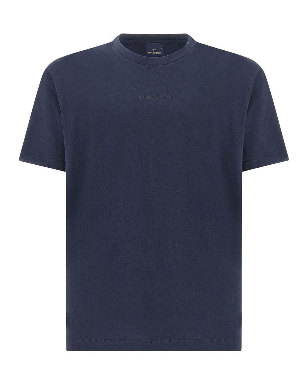 Paul & Shark Blue Paul & Shark Logo-Print Lightweight Cotton Jersey T-Shirt for men
