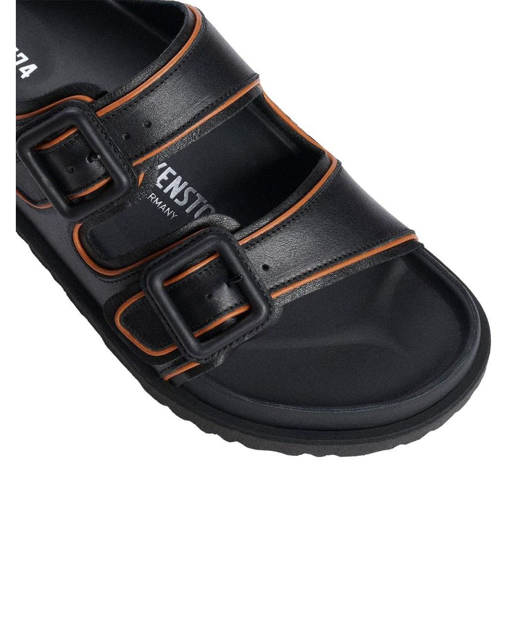 Birkenstock Black Arizona Exquisite Nappa Leather Sandals