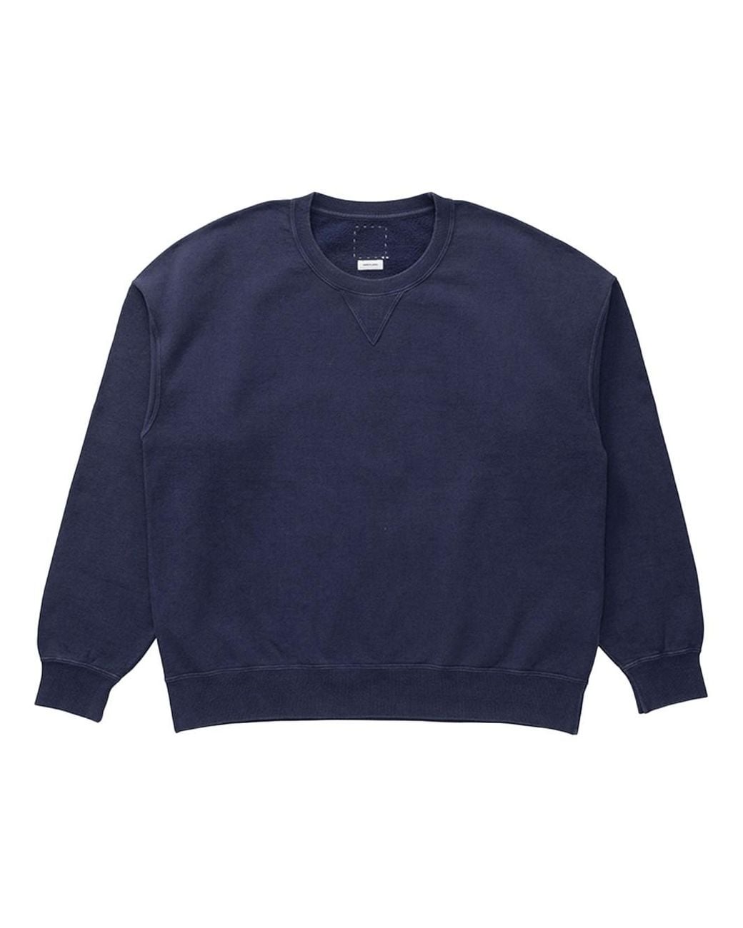 Visvim Blue Jumbo Cotton Crewneck Sweatshirt for men