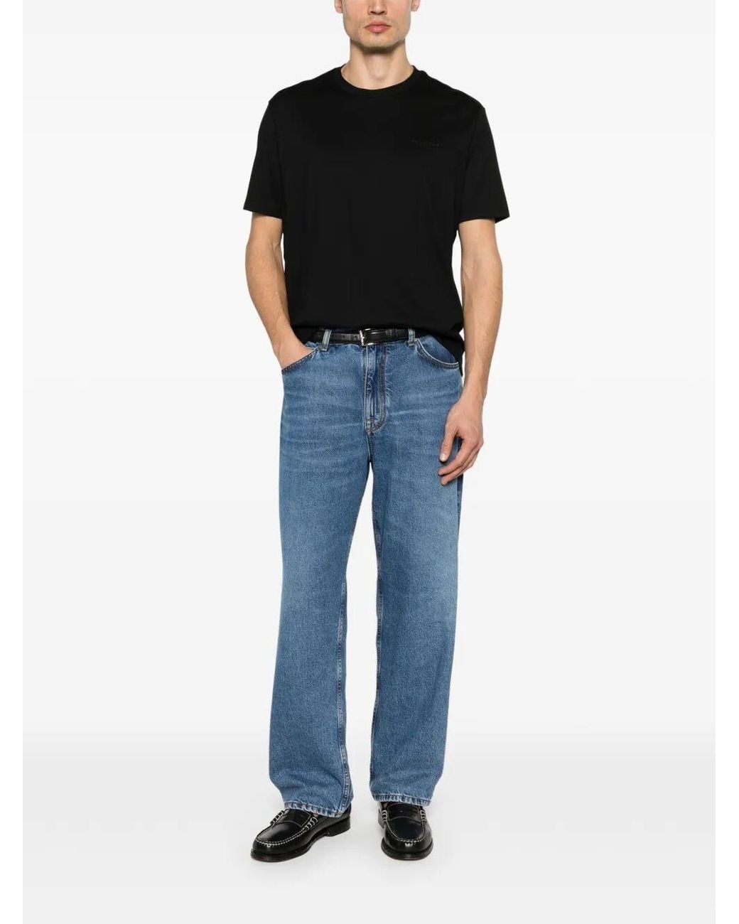 Paul & Shark Black Crew Neck T-Shirts for men