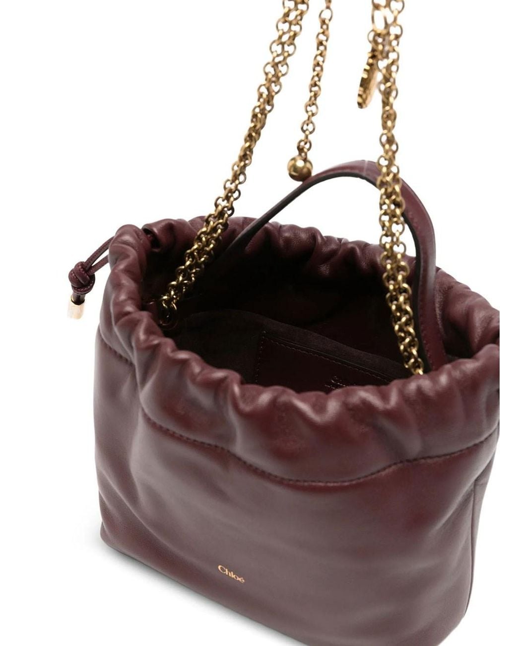 Chloé Purple Borsa A Spalla "Mini Icons" Con Catena