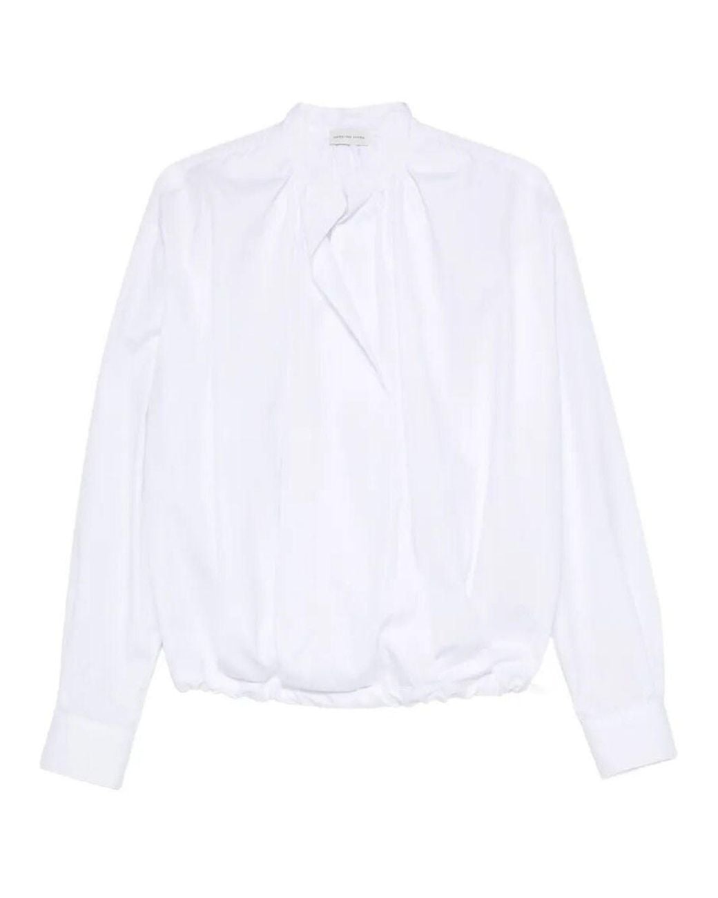 Dries Van Noten White Cenver Cotton Shirt