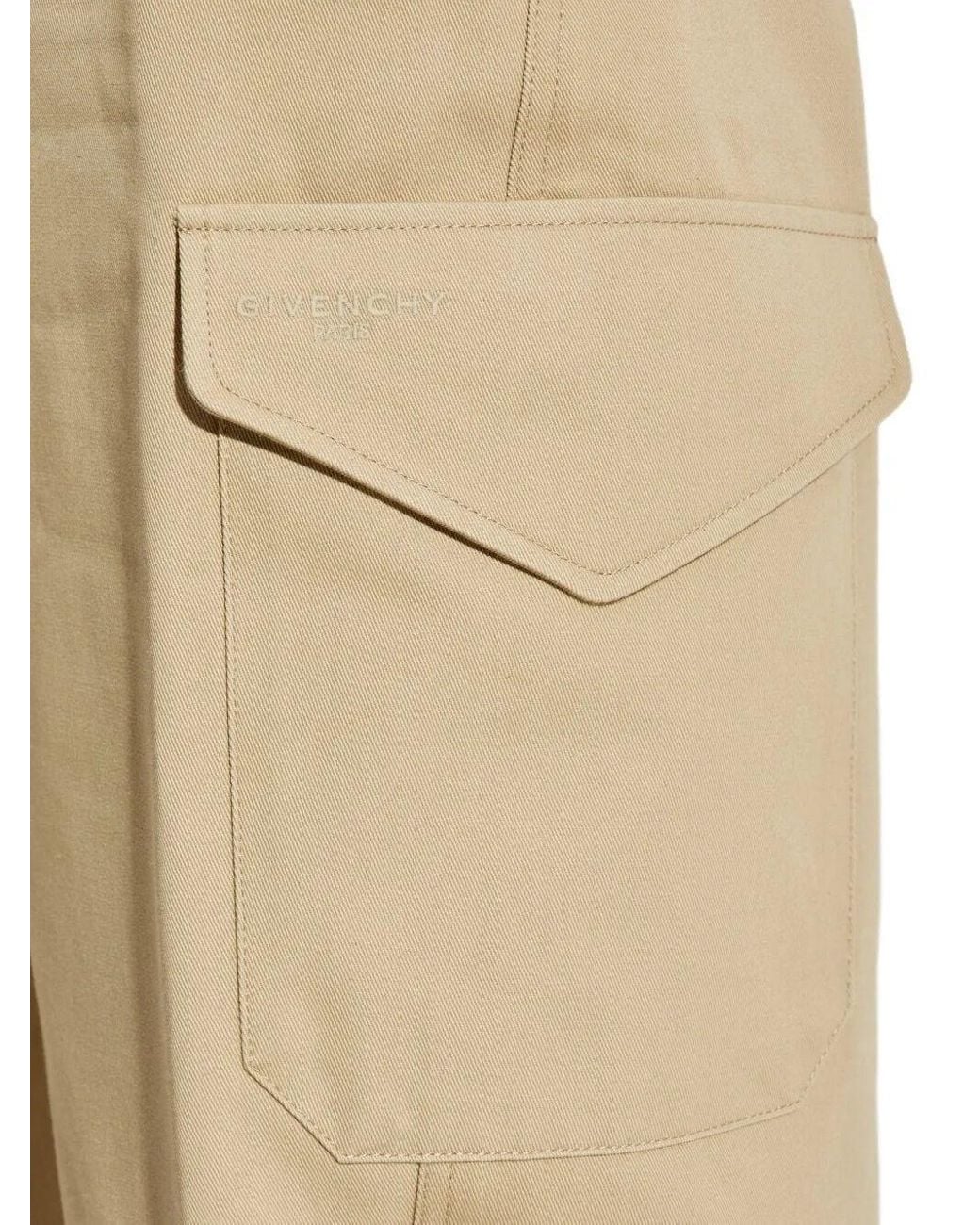 Givenchy Natural Cotton And Wool Pants