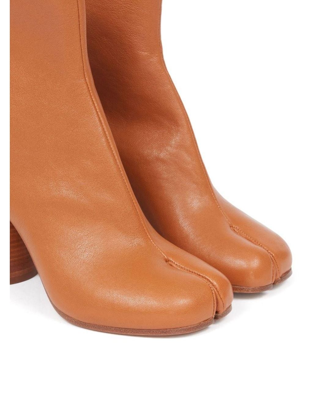 Maison Margiela Brown Split Toe Mini Ankle Boots