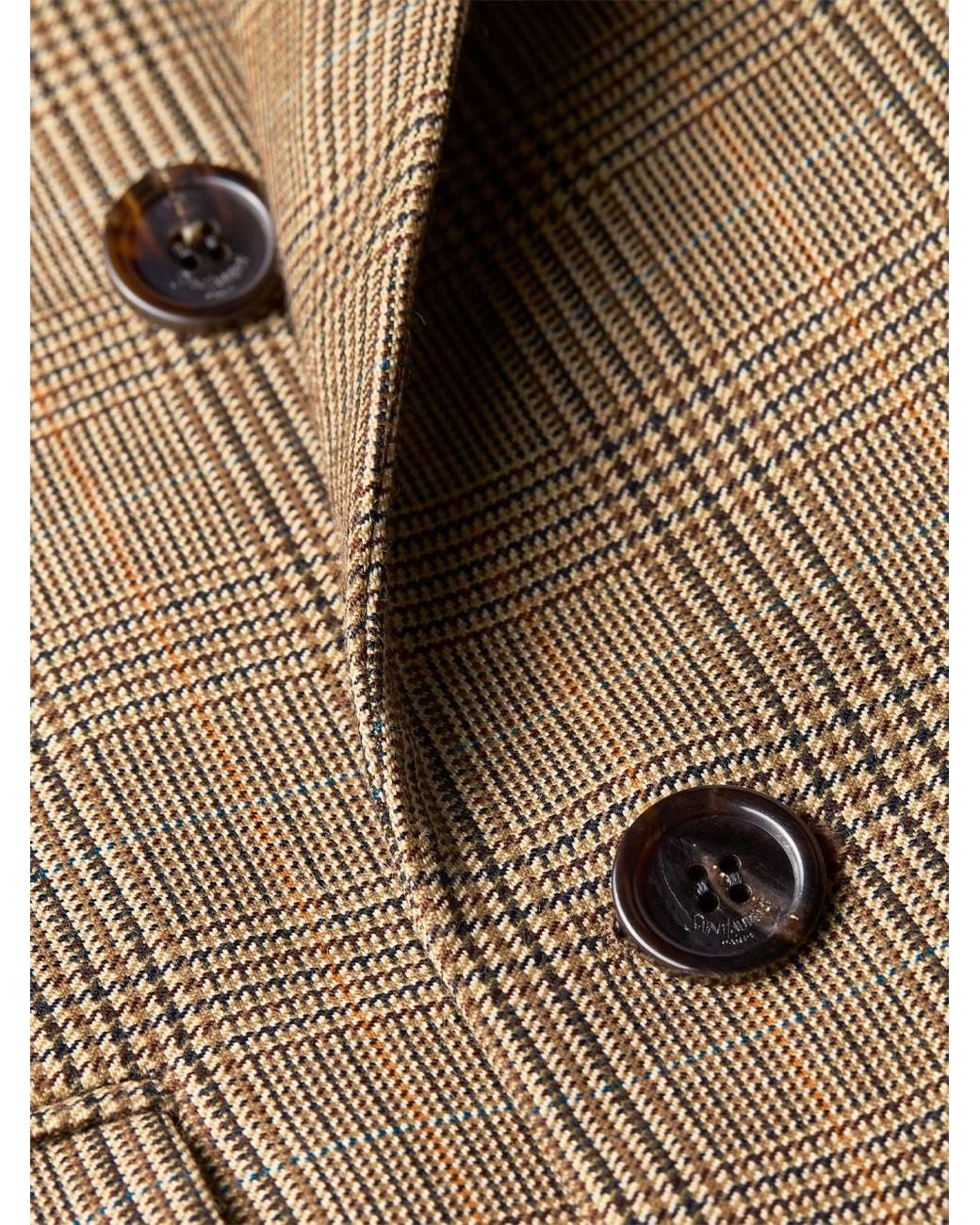 Saint Laurent Brown Double-Breasted Jacket