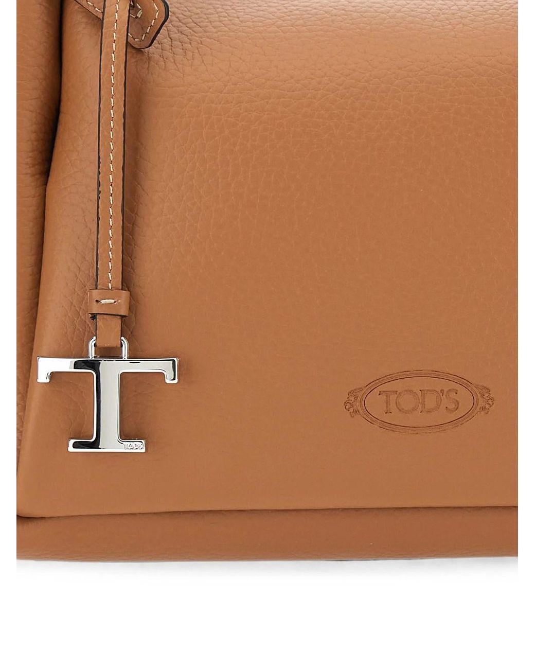Tod's Brown T Timeless Mini Handbag